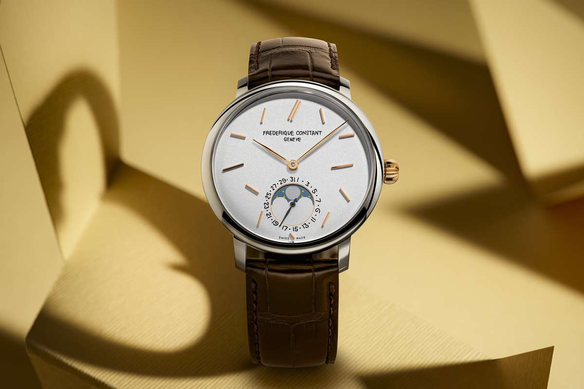 I Frederique Constant Slimline Moonphase Date Manufacture by seconde/seconde/